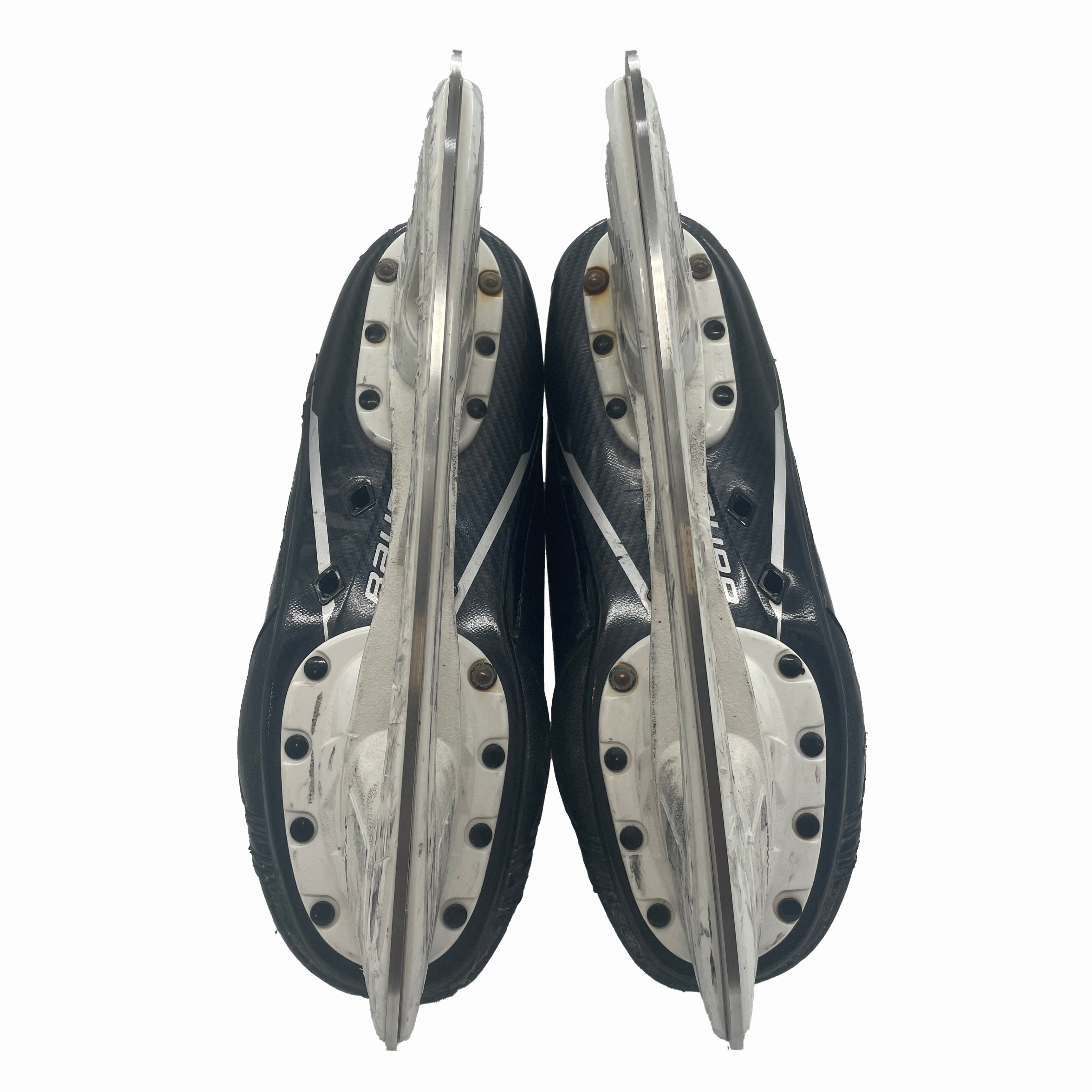 Bauer Supreme Mach - Patins de hockey Pro Stock d'occasion - Taille 7.5D (bleu)